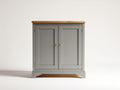 Credenza-Legno-118x42x83 cm-Grigio-Marrone-Oro-Stile rustico