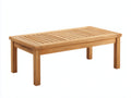 Tavolo da giardino - Legno massello - 120x60x45 cm - Marrone chiaro - Design moderno