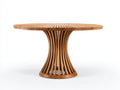 Tavolo da giardino - Legno massello - 120x120x75 cm - Marrone naturale - Design moderno