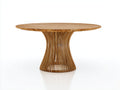 Tavolo da giardino - legno - 148 x 148 x 76 cm - marrone - design elegante