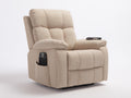 Poltrona reclinabile - Tessuto - 99x93x109 cm - Beige chiaro - Moderno