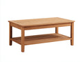 Tavolo da giardino - Legno massello - 115x60x48 cm - Marrone chiaro - Design funzionale