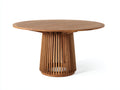 Tavolo da giardino - legno - 142 x 142 x 76 cm - marrone - design moderno