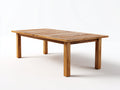 Tavolo da giardino - Legno massello - 190x95x75 cm - Marrone naturale - Design classico