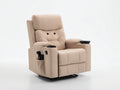 Poltrona reclinabile - Tessuto - 103x96x112 cm - Beige chiaro - Moderno